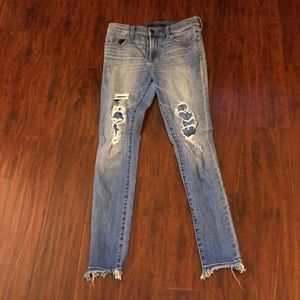 J Brand High Rise Maria Destructive Skinny Jeans